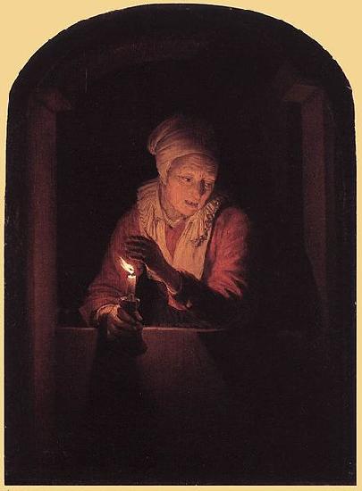 Gerard Dou Old Woman with a Candle oil painting picture